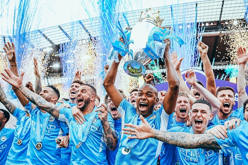 Man City vô địch Ngoại hạng Anh 2021/2022. (Ảnh: Reuters).