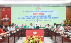 MTTQ TP Hà Nội trao đổi kinh nghiệm công tác với Đoàn cán bộ Mặt trận, Dân vận tỉnh Bạc Liêu