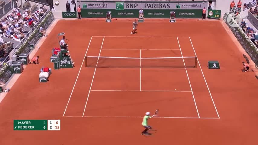 Mayer không thể tạo ra bất ngờ trước một Federer đẳng cấp