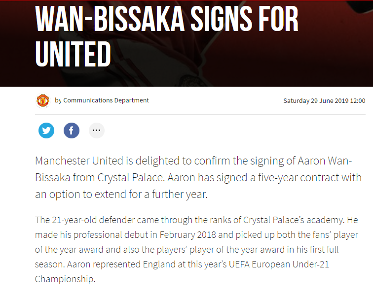 MU CHÍNH THỨC chiêu mộ thành công Wan-Bissaka mu chinh thuc chieu mo thanh cong wan bissaka