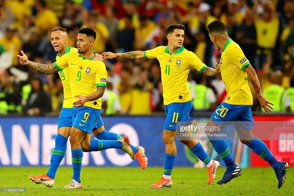 brazil 3 1 peru selecao len ngoi copa america 2019 voi 10 nguoi