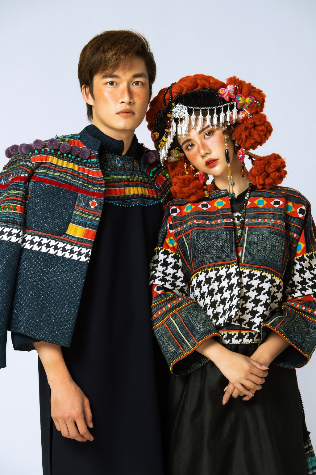 Phan Minh Huyền và Đình Tú đẹp đôi như cô dâu chú rể vùng cao trong bộ ảnh thời trang