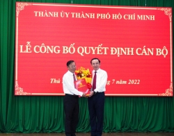 Ông Nguyễn Hữu Hiệp được điều động giữ chức Bí thư Thành ủy TP Thủ Đức