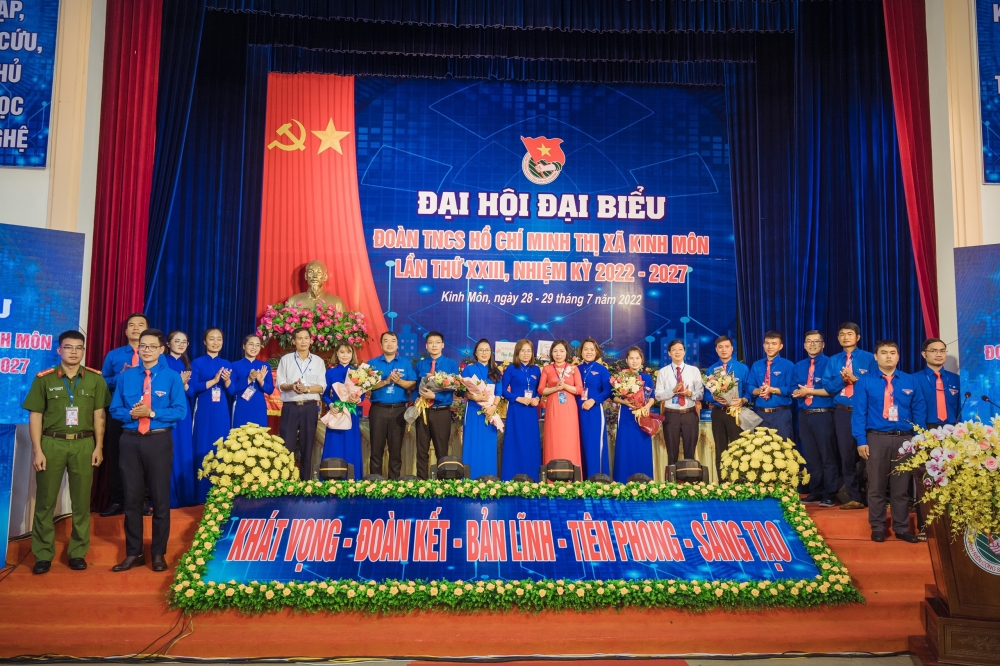 Kinh Môn: Đại hội đại biểu Đoàn TNCS Hồ Chí Minh thị xã Kinh Môn lần thứ XXIII, nhiệm kỳ 2022-2027 thành công tốt đẹp