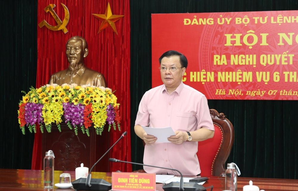 Đảng ủy Bộ Tư lệnh Thủ đô ra Nghị quyết lãnh đạo thực hiện nhiệm vụ 6 tháng cuối năm