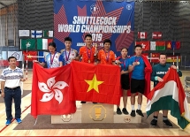 Đá cầu Việt Nam vượt qua Trung Quốc giành huy chương vàng thế giới