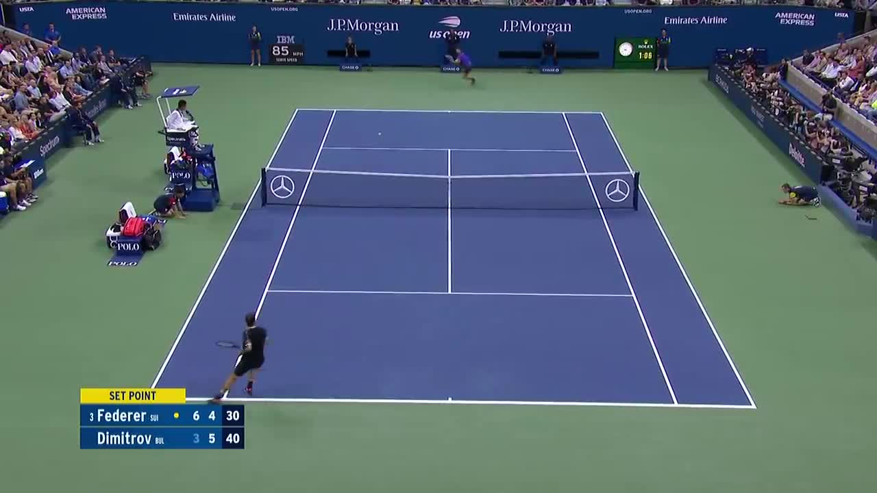 Federer 2-3 Dimitrov: Tay vợt số 78 thế giới hạ gục "Tàu tốc hành"