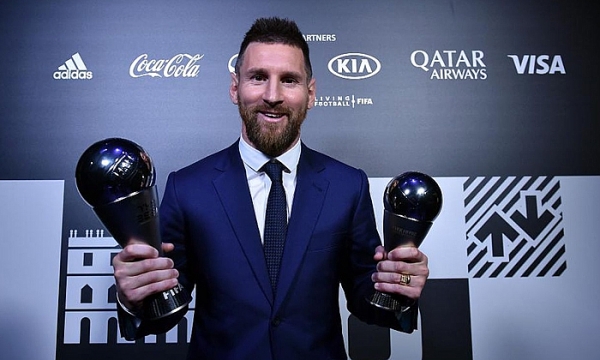 lionel messi gianh giai fifa the best 2019