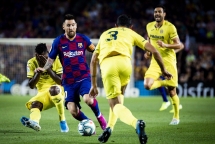 barcelona 2 1 villarreal messi tro lai niem tin barcelona len cao