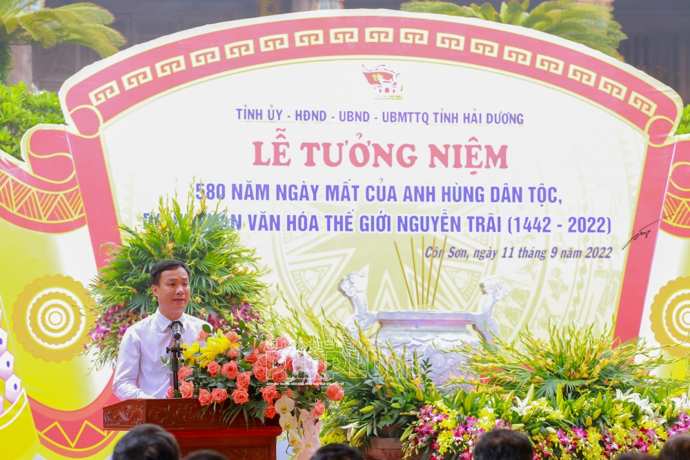 Lễ tưởng niệm 580 năm ngày mất của Anh hùng dân tộc, danh nhân văn hóa Nguyễn Trãi