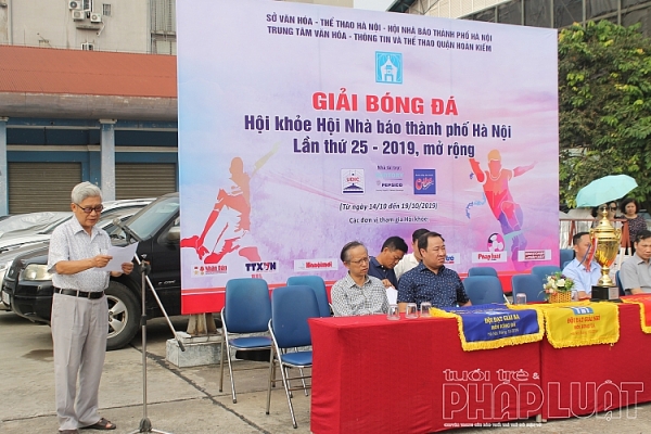khai mac giai bong da hoi khoe hoi nha bao ha noi lan thu 25