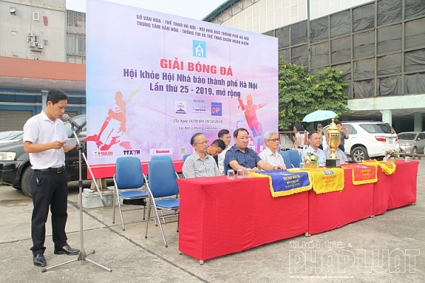 khai mac giai bong da hoi khoe hoi nha bao ha noi lan thu 25