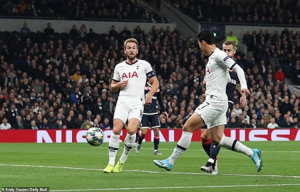 song sat son heung min harry kane giup tottenham dai thang