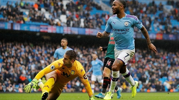 man city 3 0 aston villa dai thang ba sao doi lai ngoi nhi bang