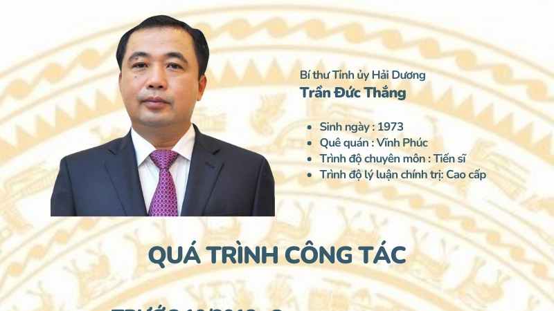 Chân dung tân Bí thư Tỉnh ủy Hải Dương