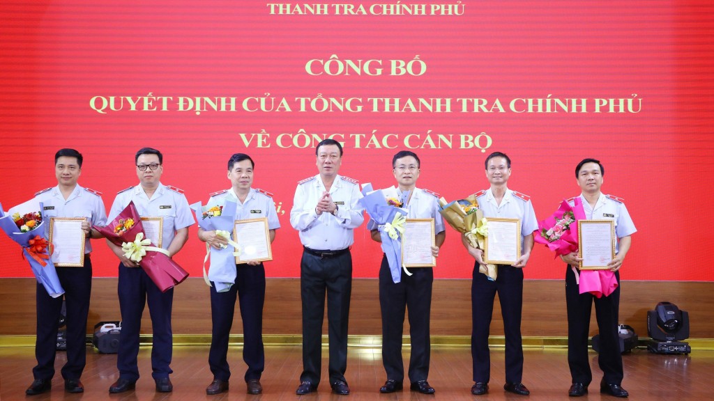 Thanh tra Chính phủ công bố 19 quyết định về công tác cán bộ