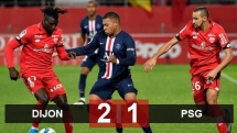 Công làm thủ phá, PSG thua tức tưởi đội bét bảng Dijon