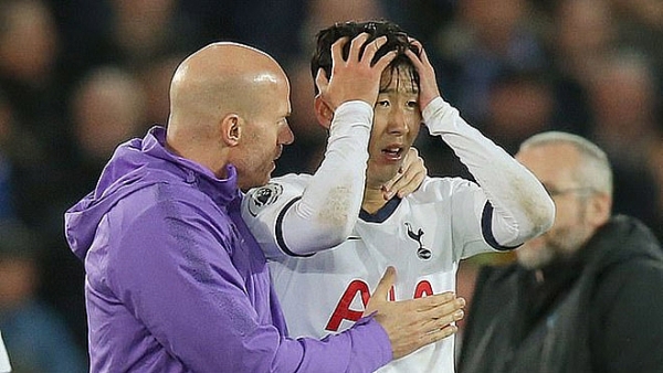 son heung min soc sau khi lam gomes gay chan