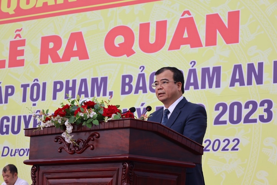 Công an Hải Dương ra quân bảo đảm an ninh trật tự Tết Nguyên đán Quý Mão 2023