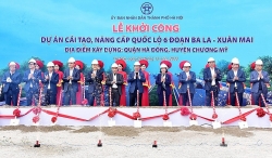 khoi cong du an cai tao nang cap quoc lo 6 doan ba la xuan mai