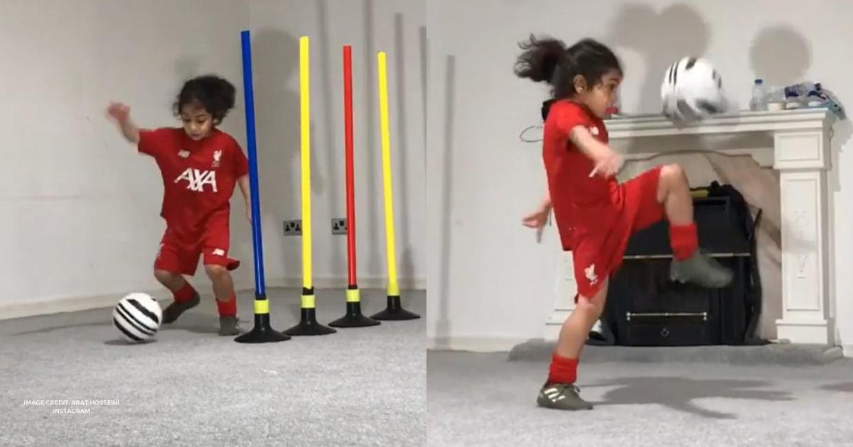 "Thần đồng" 6 tuổi Arat đi bóng, ghi bàn như Messi