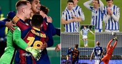 Barcelona vượt ải Sociedad sau màn "đấu súng" nghẹt thở