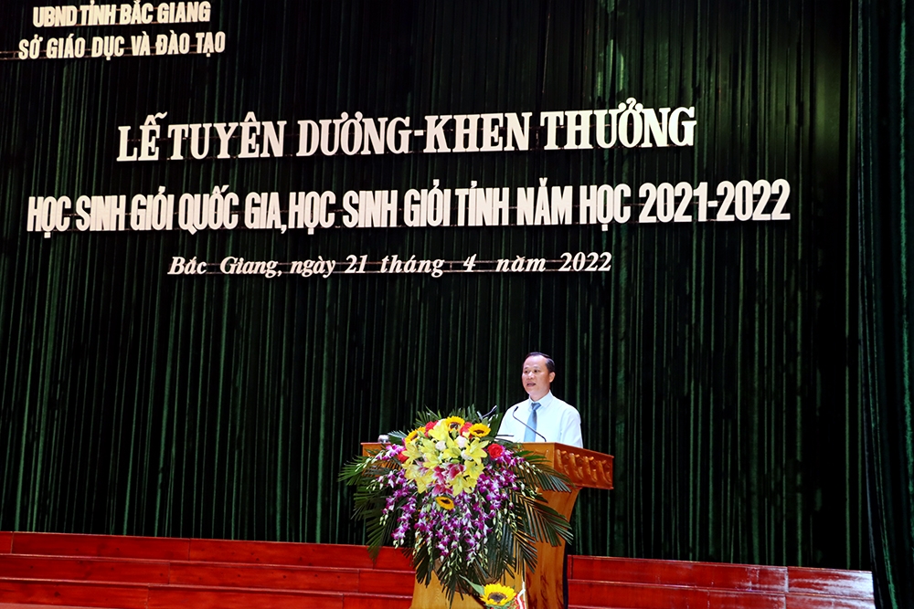 Bắc Giang: nằm trong tốp 10 tỉnh, thành phố về tổng số giải học sinh giỏi cấp quốc gia