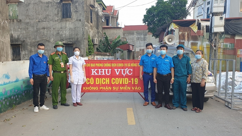 Tỉnh Bắc Giang thực hiện giãn cách xã hội thôn Đức Liễn, xã Hồng Thái, huyện Việt Yên để phòng, chống dịch Covid-19