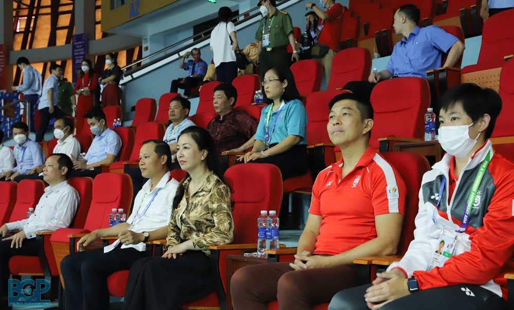 Chủ tịch Quốc hội Singapore dự khán SEA Games tại Bắc Giang