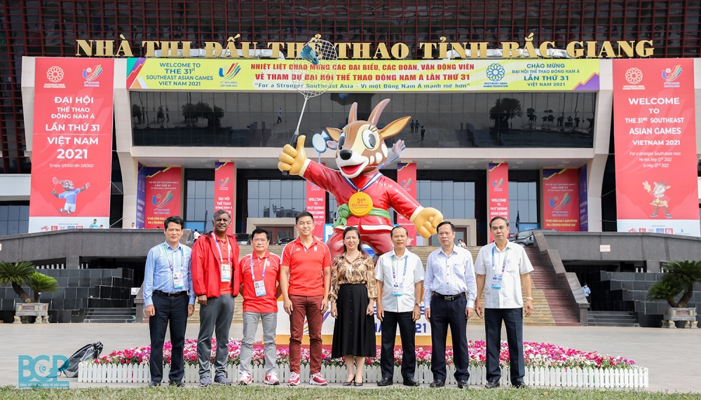 Chủ tịch Quốc hội Singapore dự khán SEA Games tại Bắc Giang