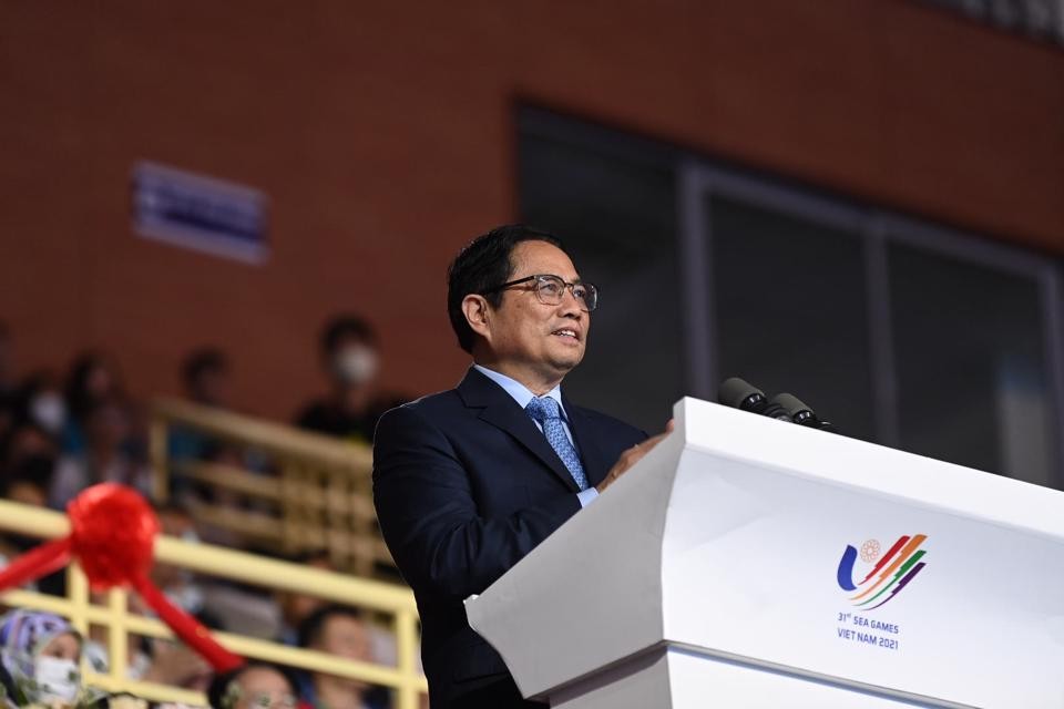 Thủ tướng Phạm Minh Chính phát biểu tại Lễ bế mạc SEA Games 31