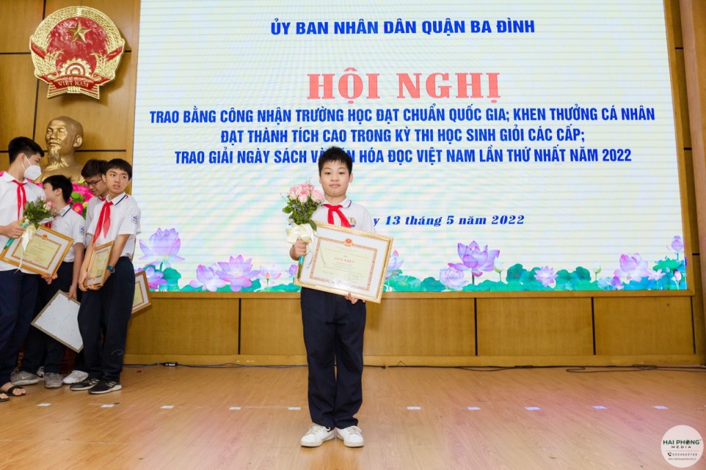 Hải Nguyên là một trong những học sinh tiêu biểu của quận Ba Đình