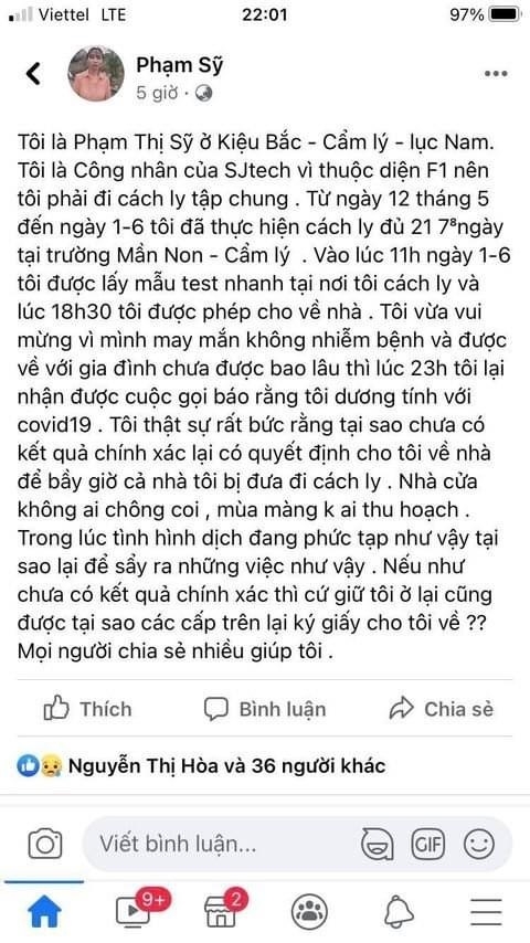 Ai phải chịu trách nhiệm việc cho F1 về nhà khi chưa có kết quả xét nghiệm từ CDC?