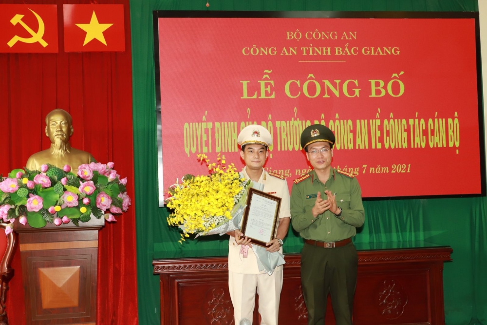 Công an Bắc Giang tăng cường đội ngũ lãnh đạo, bổ nhiệm thêm một Phó Giám đốc Công an tỉnh