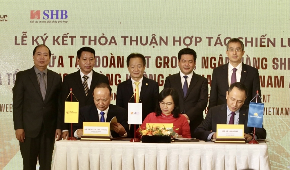 T&T GROUP, SHB HỢP TÁC CHIẾN LƯỢC VỚI VIETNAM AIRLINES VÀ ĐƯỜNG SẮT VIỆT NAM