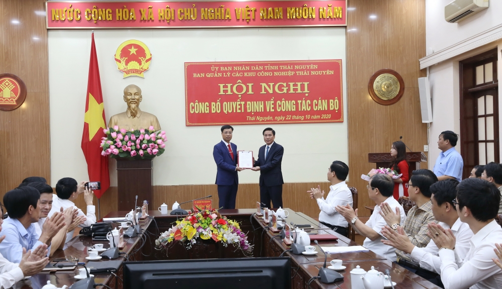 Ông Phan Đức Cường được bổ nhiệm giữ chức vụ Trưởng Ban Quản lý các KCN Thái Nguyên