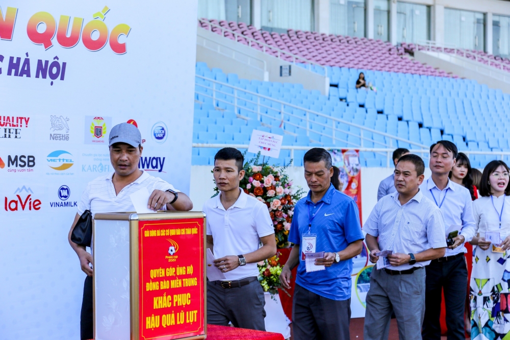 Khai mạc giải bóng đá Press Cup 2020, Ban Tổ chức phát động ủng hộ đồng bào miền Trung