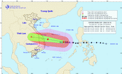 Cập nhật tin tức bão số 9: cách đảo Song Tử Tây khoảng 222 km, gió giật cấp 17