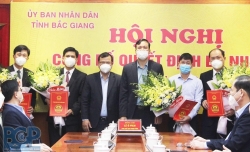 Bắc Giang công bố các quyết định bổ nhiệm và bổ nhiệm lại 4 Phó Giám đốc Sở