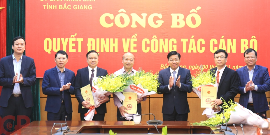 3 sở của Bắc Giang có tân Giám đốc
