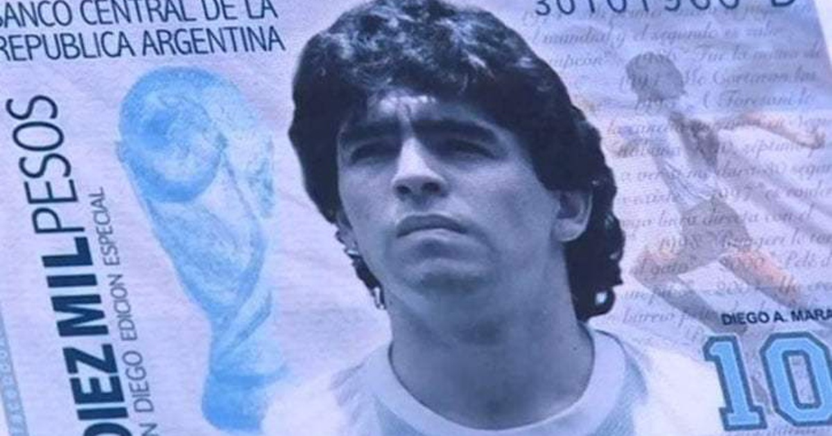 Maradona sắp xuất hiện trên tờ tiền có mệnh giá lớn nhất Argentina