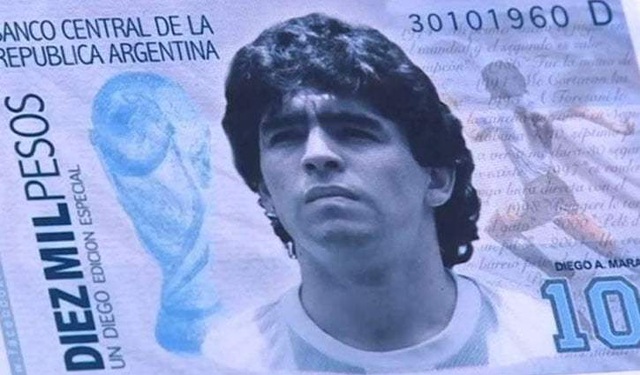 Maradona sắp xuất hiện trên tờ tiền có mệnh giá lớn nhất Argentina - 1