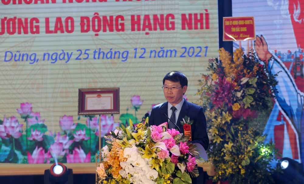 Bắc Giang: huyện Yên Dũng đón  nhận Bằng công nhận đạt chuẩn nông thôn mới của Thủ tướng Chính phủ