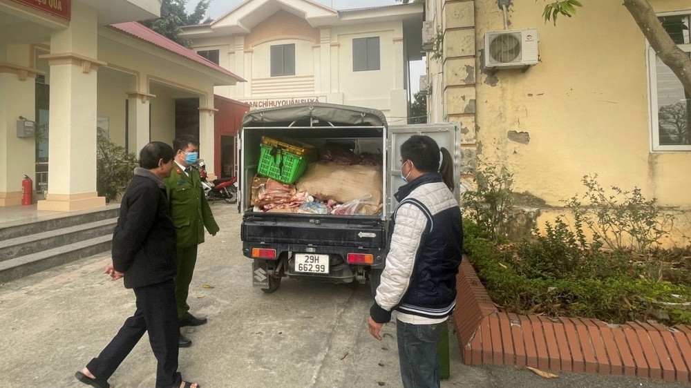 Vĩnh Phúc: Bắt giữ 1,1 tấn sản phẩm động vật đông lạnh không có giấy tờ kiểm dịch