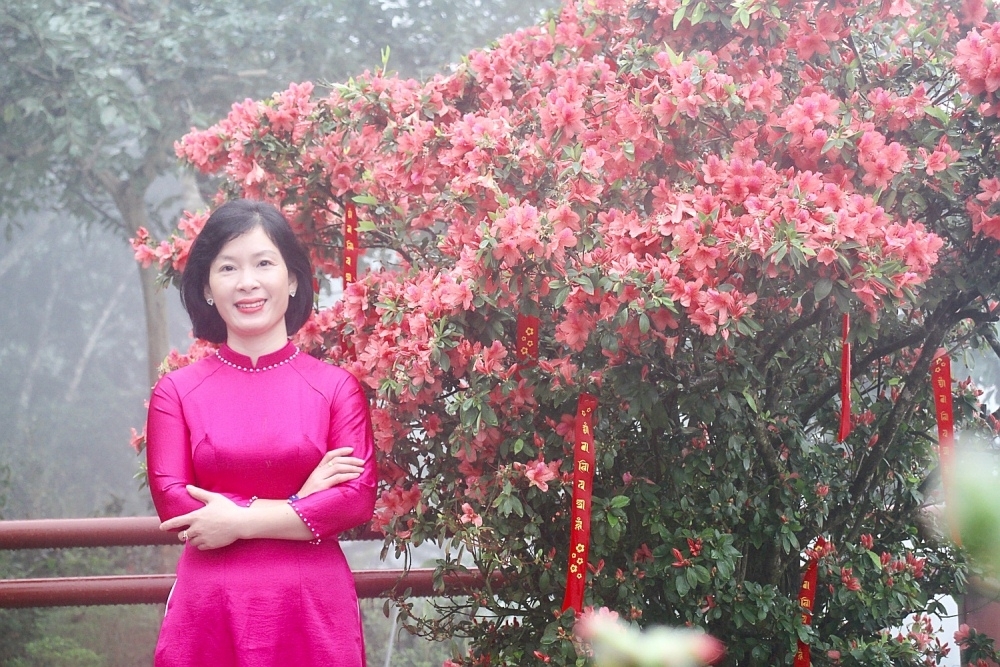 Bà Đặng Thị Thu Trang – Giám đốc Ban Quản lý cáp treo Tây Thiên.