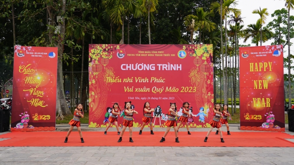 Vĩnh Phúc: Sôi nổi hoạt động vui chơi cho thanh thiếu nhi dịp Tết Nguyên đán Quý Mão 2023