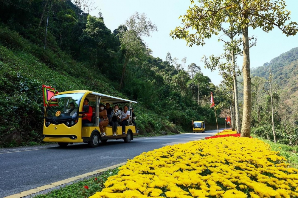 Xe điện phục vụ du khách