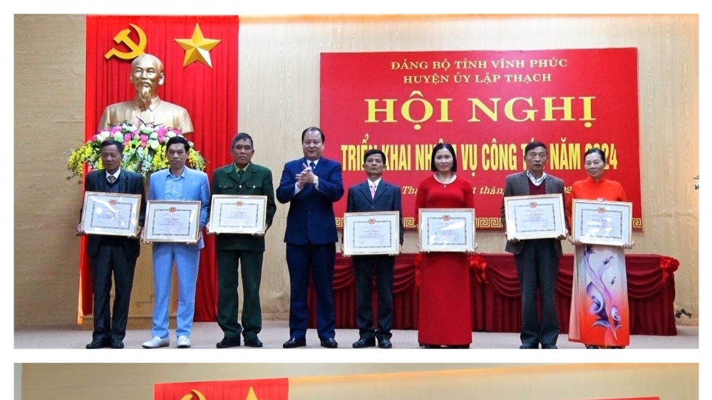 Huyện Lập Thạch nêu cao tinh thần đoàn kết, siết chặt kỷ luật, kỷ cương