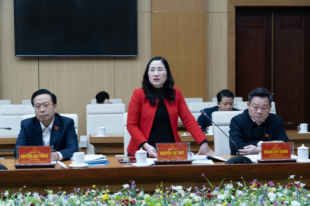 Phó Chủ nhiệm Ủy ban Pháp luật và Tư pháp Nguyễn Thị Thủy giải đáp 1 số vướng mắc, khó khăn của địa phương