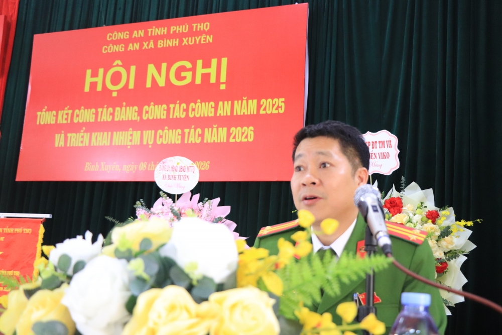 Phú Thọ: Công an xã Bình Xuyên dẫn đầu phong trào thi đua vì an ninh tổ quốc